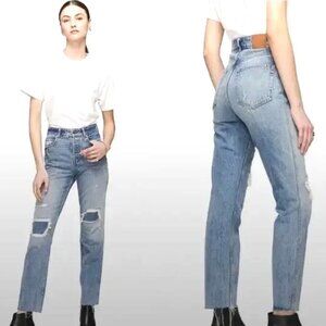 Anine Bing Betty High-Rise Relaxed Jeans – Size 28